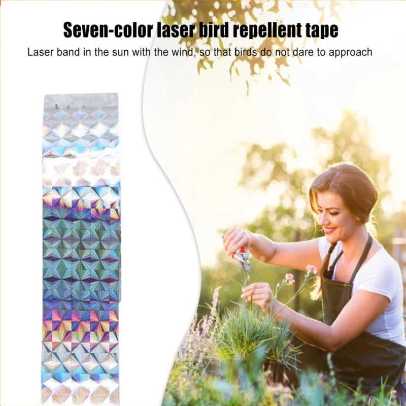 80M Reflective Bird Scarer Tape | Double-Sided Flash Ribbon