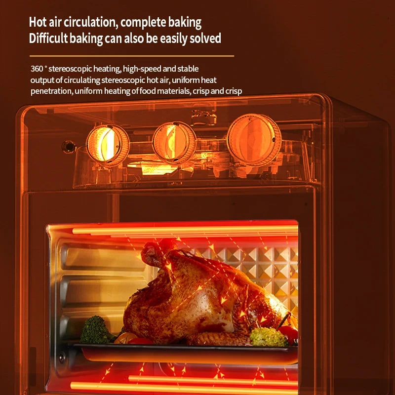 BALASHOV 13L Air Fryer Oven – Oilless Cooker, Visible Window