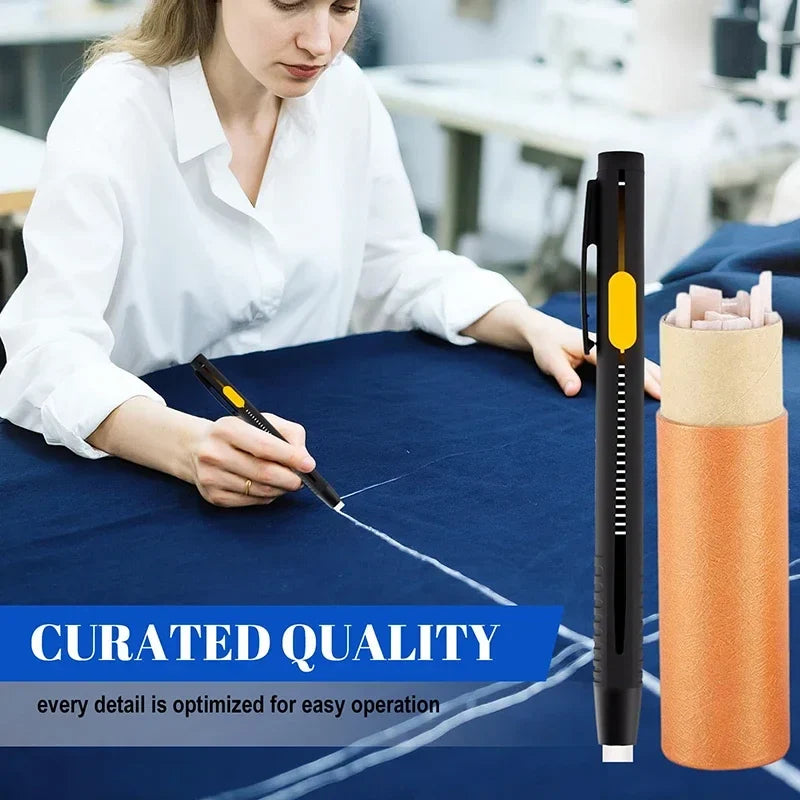 Heat-Erasable Fabric Marker Pens – 2 Pens & 20 Refills