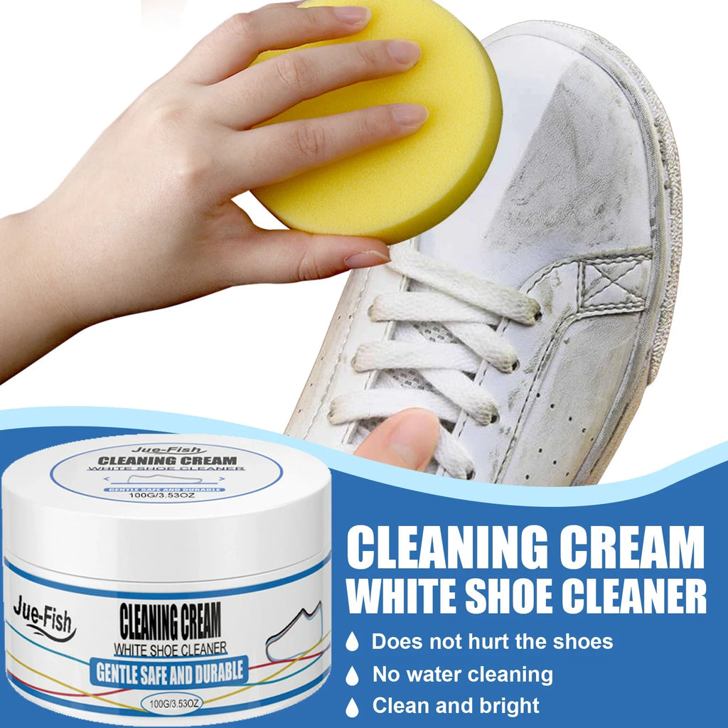 Jue-Fish Sneaker Cleaning Cream | Remove Yellow Edges & Stains