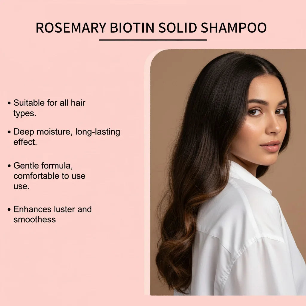 Rosemary Biotin Shampoo Soap Anti-hair Loss Fluffy Thickening
