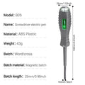 2-in-1 Voltage Tester Screwdriver with LED Light Display