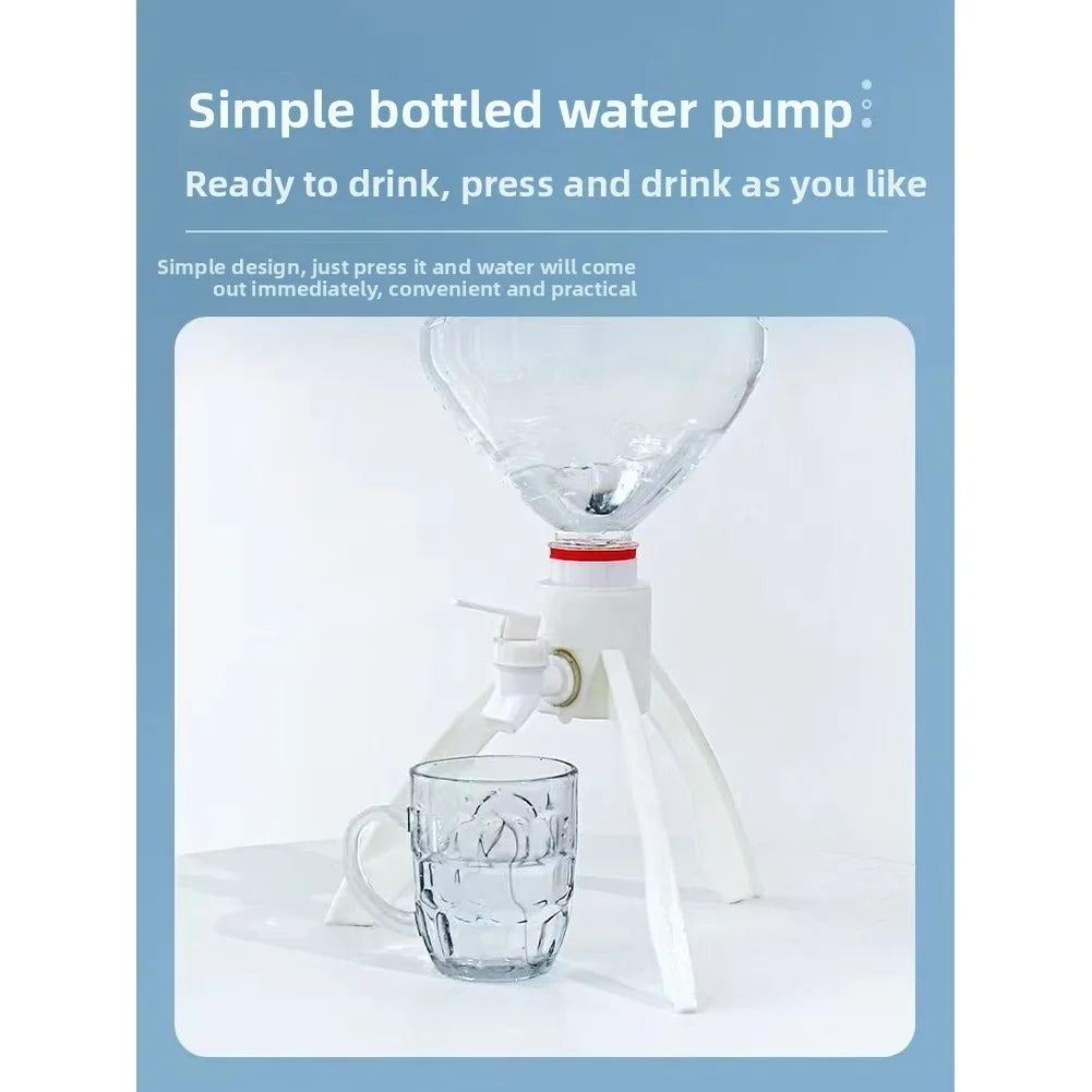 5L Inverted Water Bottle Dispenser Stand with Faucet & 3 Adapters