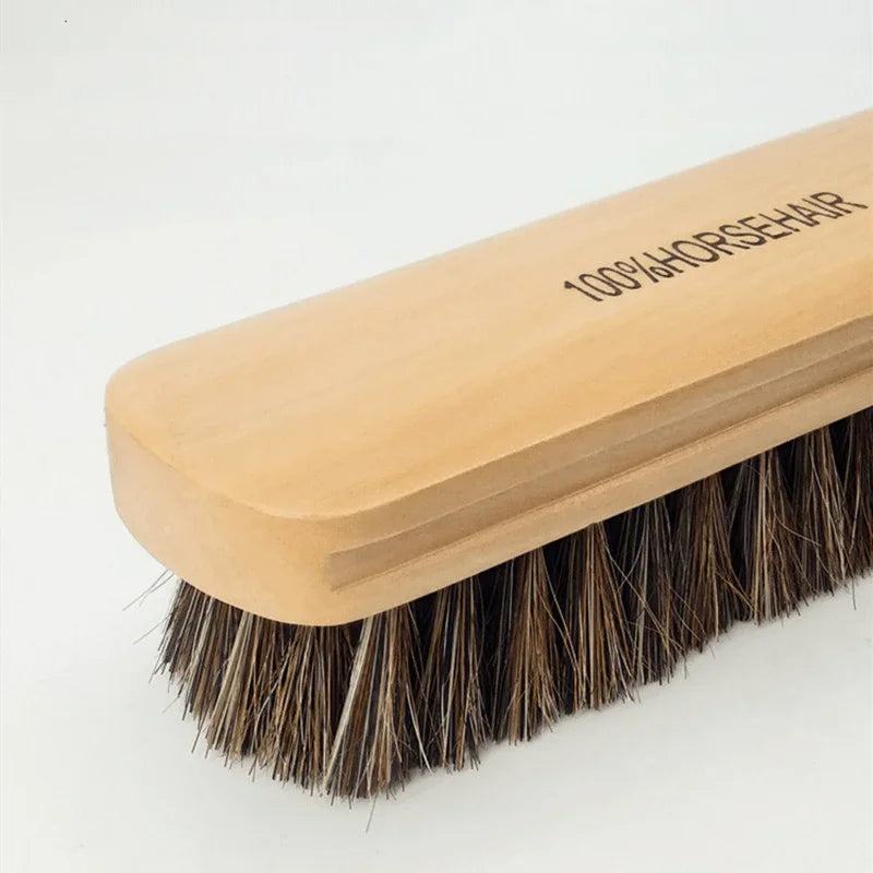 Genuine Horsehair Car Detailing Brush – Wooden Handle