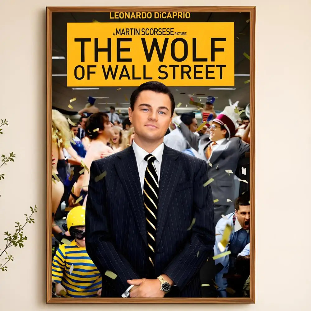 Wolf of Wall Street Movie Poster – Peel & Stick PVC Wall Art