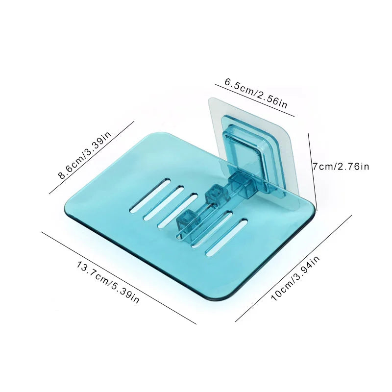 No-Drill Wall Mounted Double Layer Soap Dish | Self-Adhesive