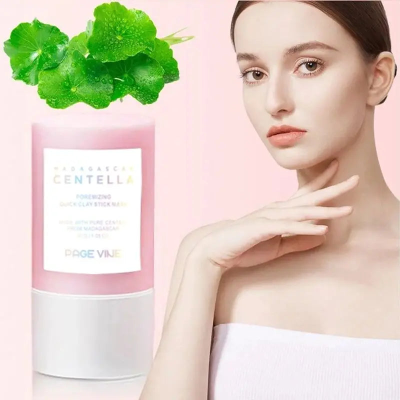 Pink Salt Facial Cleansing Mud Stick Soften Old Keratin Clean Pores