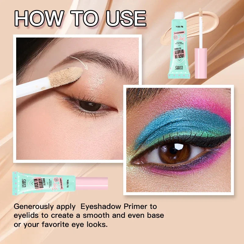 USHAS Eye Primer Cream – Long-Lasting Makeup Base, All Skin Types