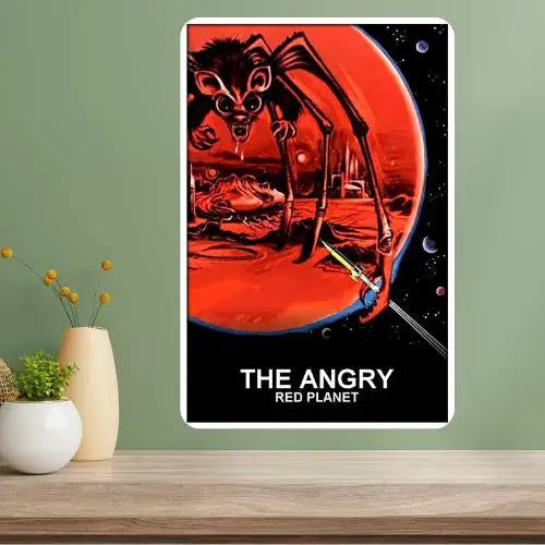 Angry Red Planet Classic Movie Metal Poster Sign | Retro Décor