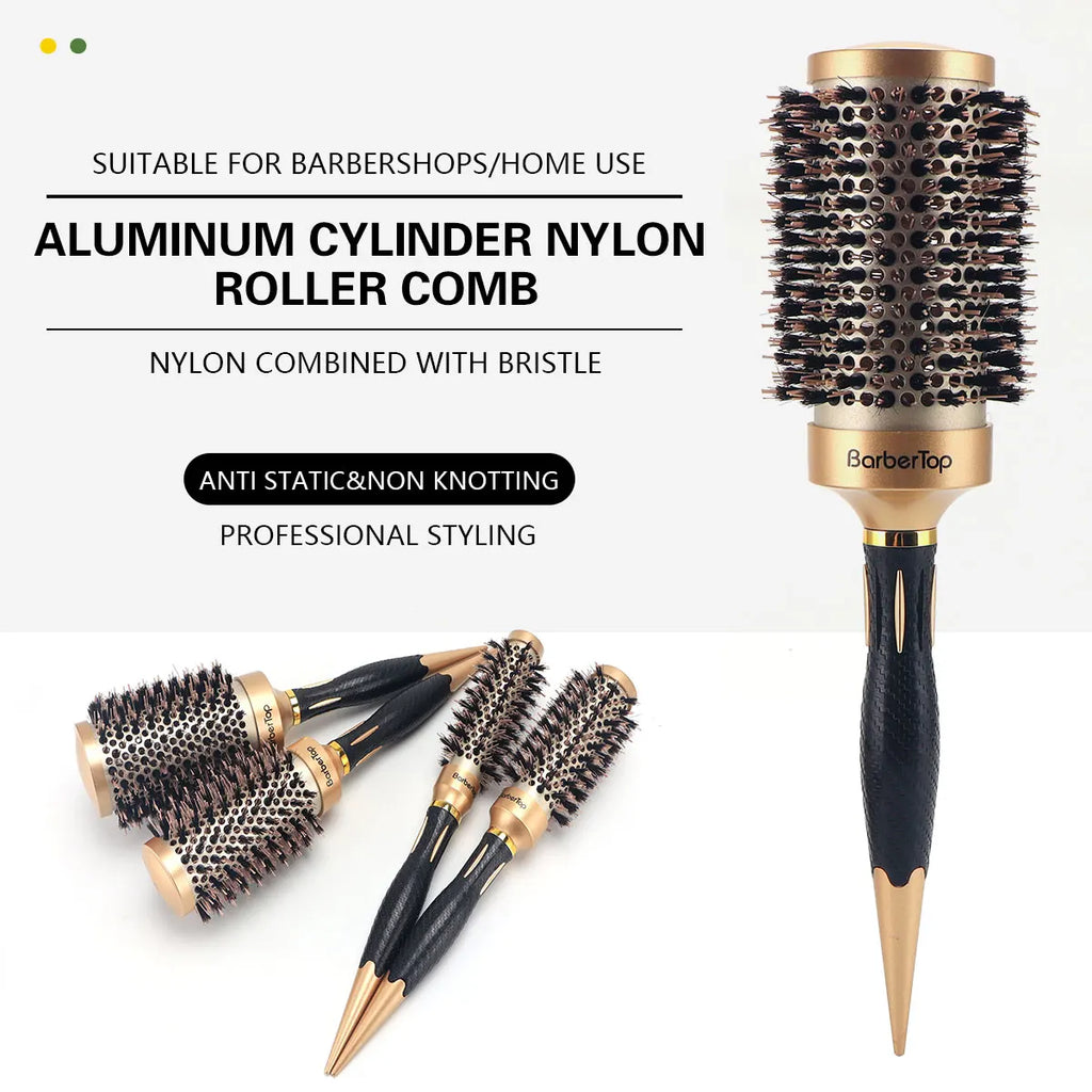 Anti-Static Hair Comb & Curling Brush | Salon Styling Tool