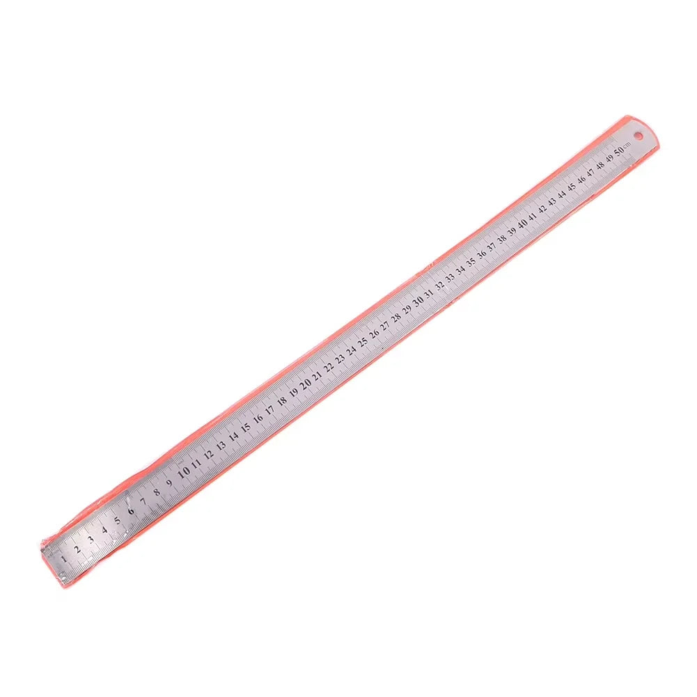 Stainless Steel Double-Sided Precision Straight Ruler – Metric