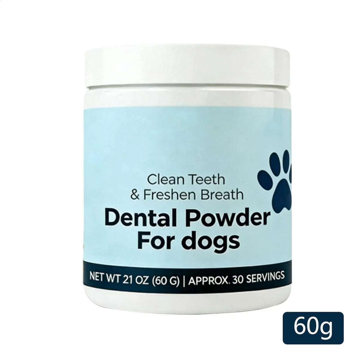 Natural Dog Tooth Powder 60g – Dental & Breath Care for Dogs