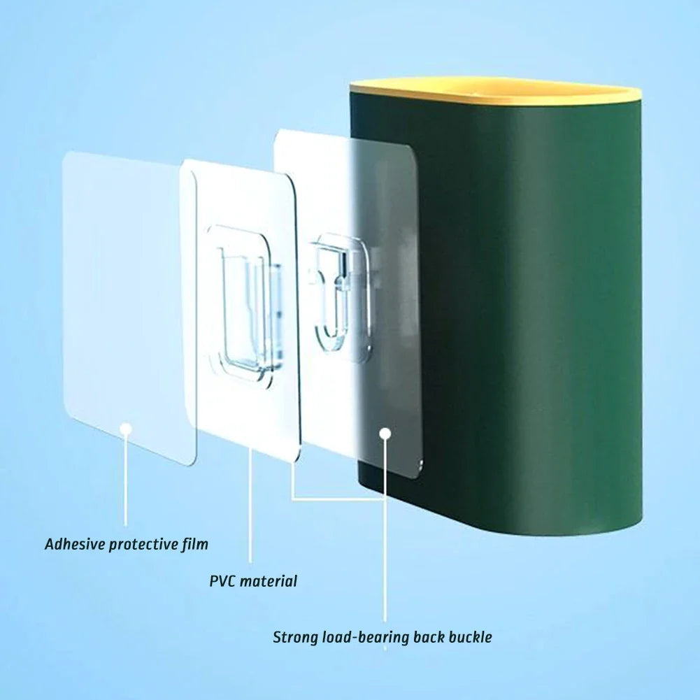 Silicone Toilet Brush & Holder Set – 360° Flexible Long Handle