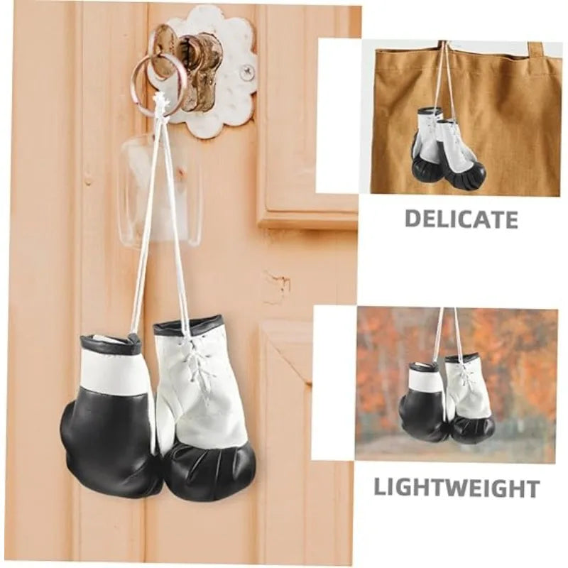Miniature Boxing Gloves Punching Bag Backpack Hanging Pendant