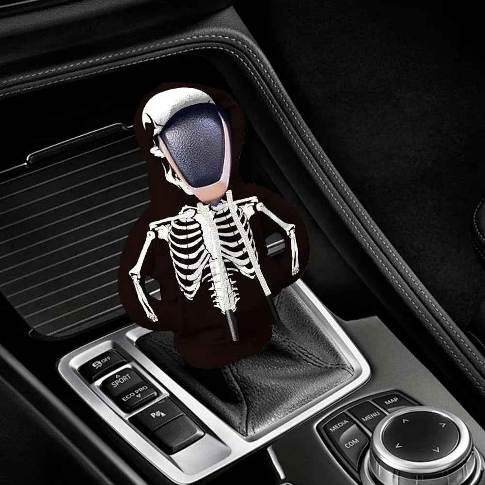 Halloween Gear Shift Hoodie Cover | Universal Car Interior Decor