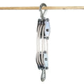 Block Tackle Pulley System Rope Hoist 6 1 Lifting Power 2200 Lbs
