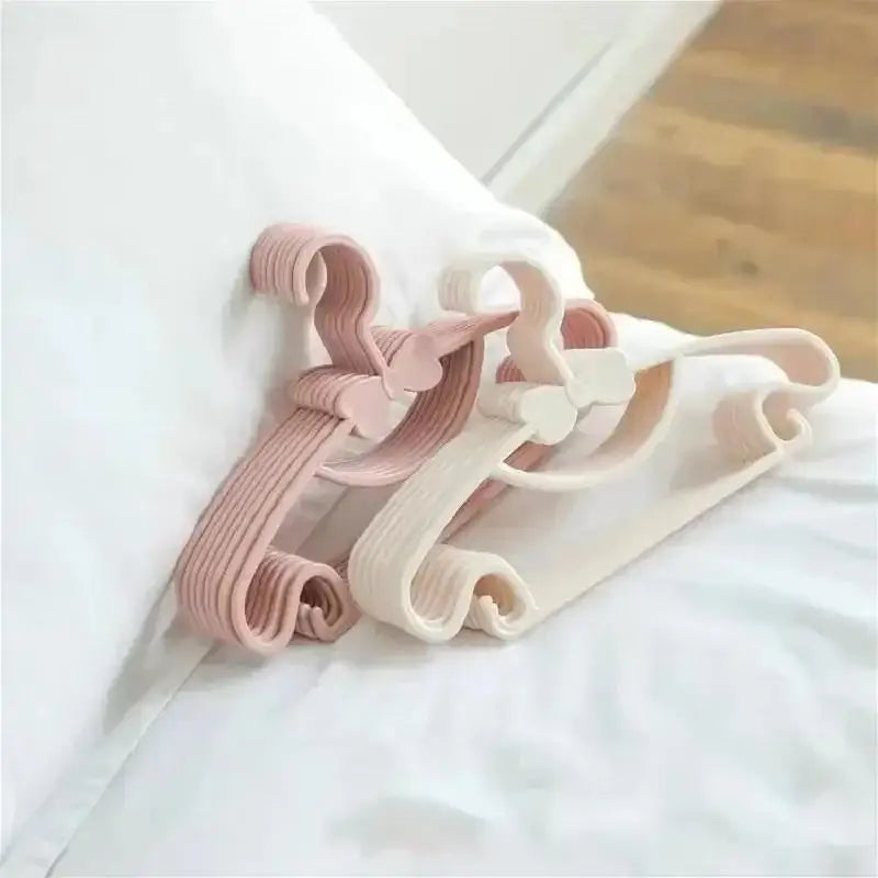 5-Pack Kids Plastic Clothes Hangers – Baby & Toddler Organizer