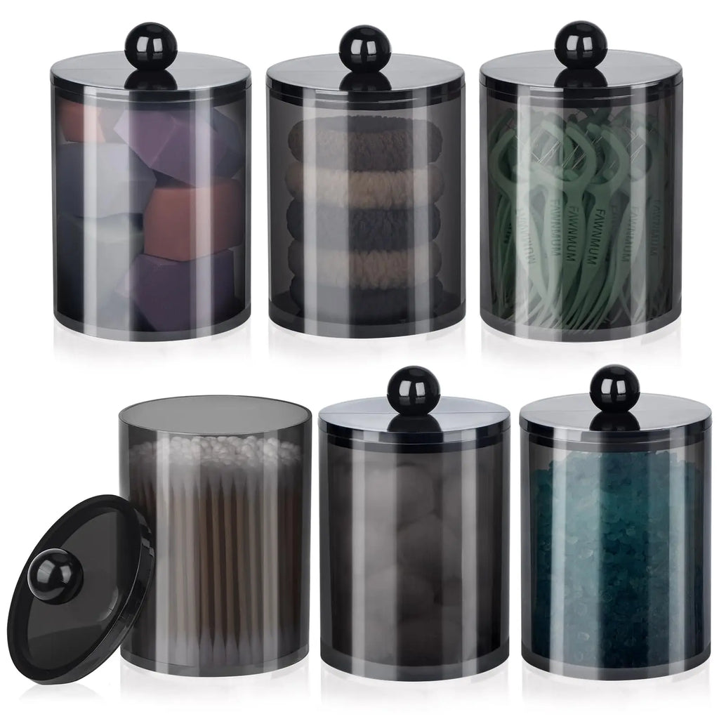 Qtip Holder- Holder Dispenser Bathroom Canister Storage Organization