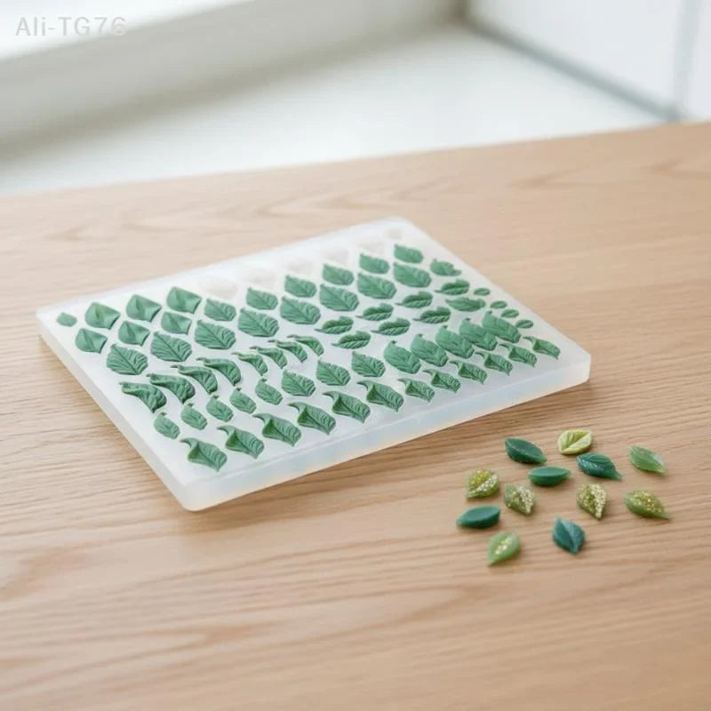 3D Miniature Leaf Silicone Mold – Polymer Clay & Resin Crafts
