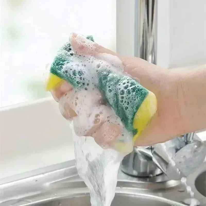 Dual-Sided Kitchen Scrub Sponges – Super Absorbent (1–60 Pack)