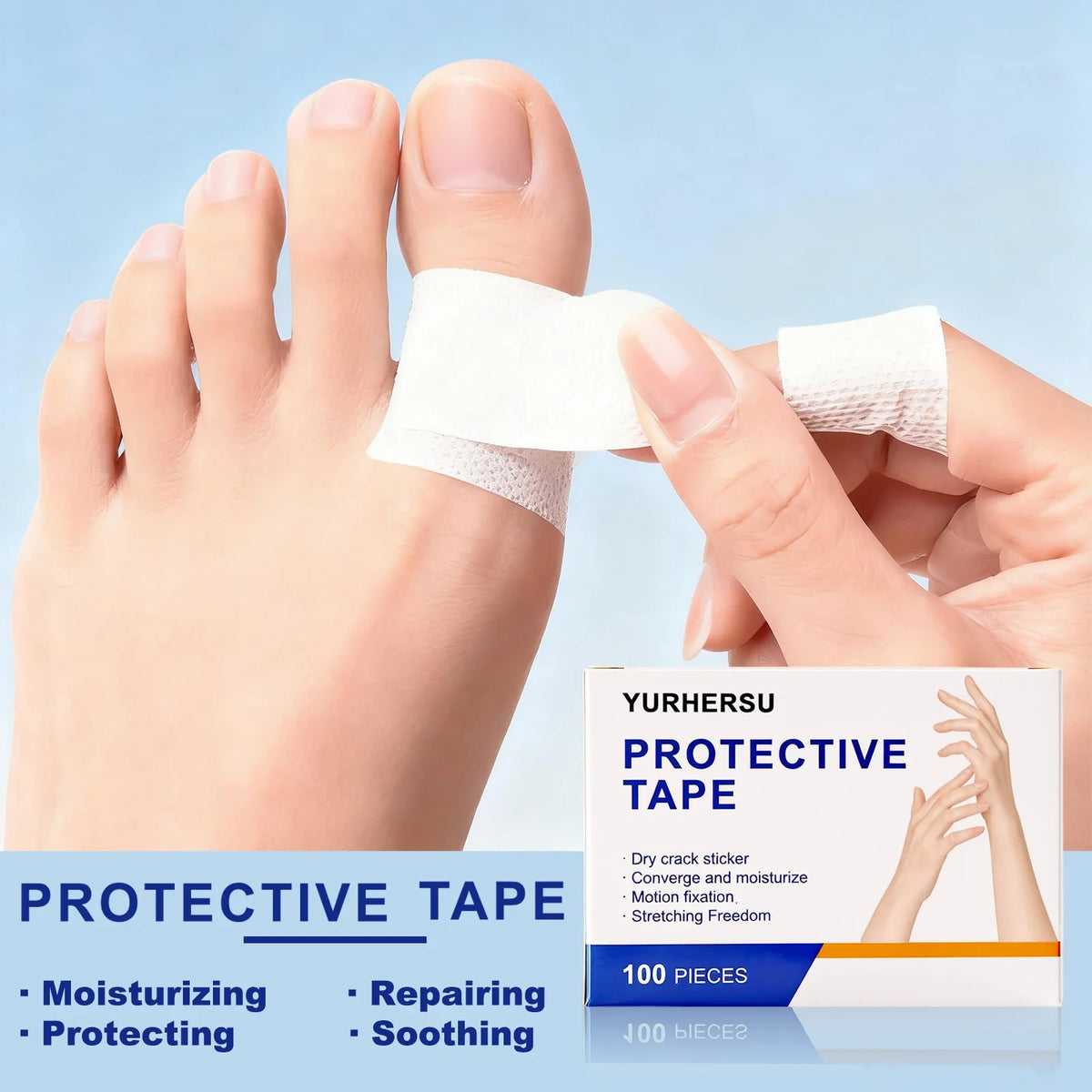 Hydrocolloid Hand Patches for Dry Cracked Skin – Invisible Bandage