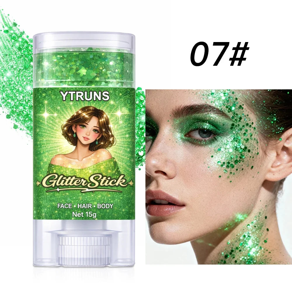YTRUNS Star Glitter Gel Stick – Face & Body Shimmer 15g