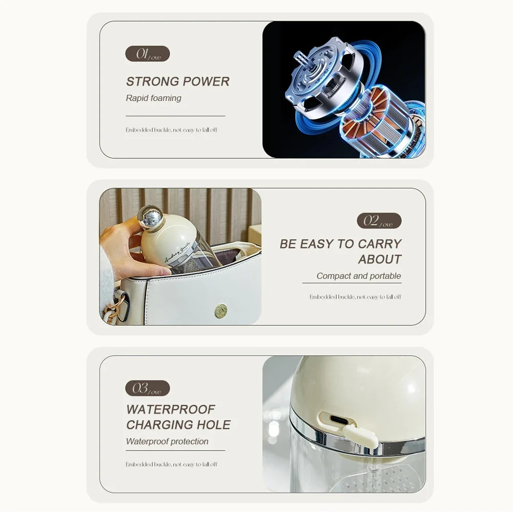 Electric Foam Maker – Facial Cleanser & Shower Gel Foamer