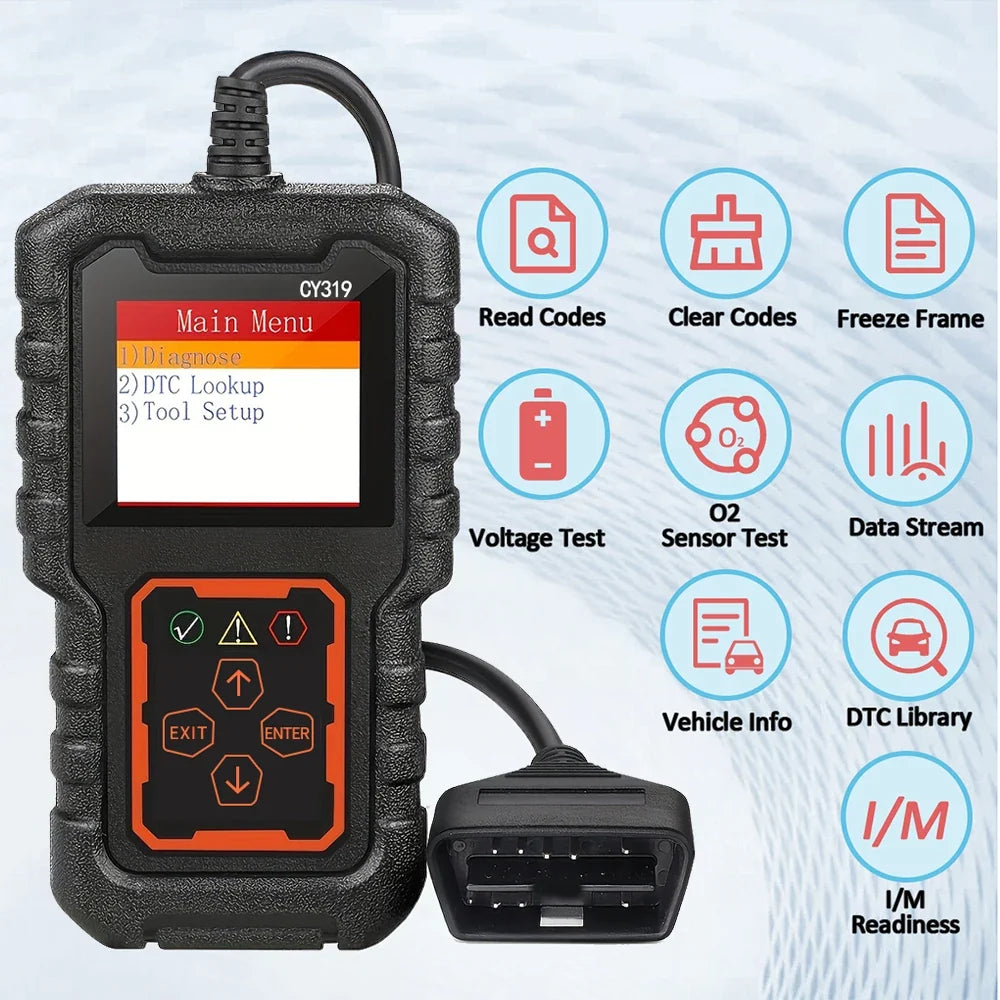OBD2 Scanner – Engine Code Reader & Diagnostic Tool 1996+ Cars