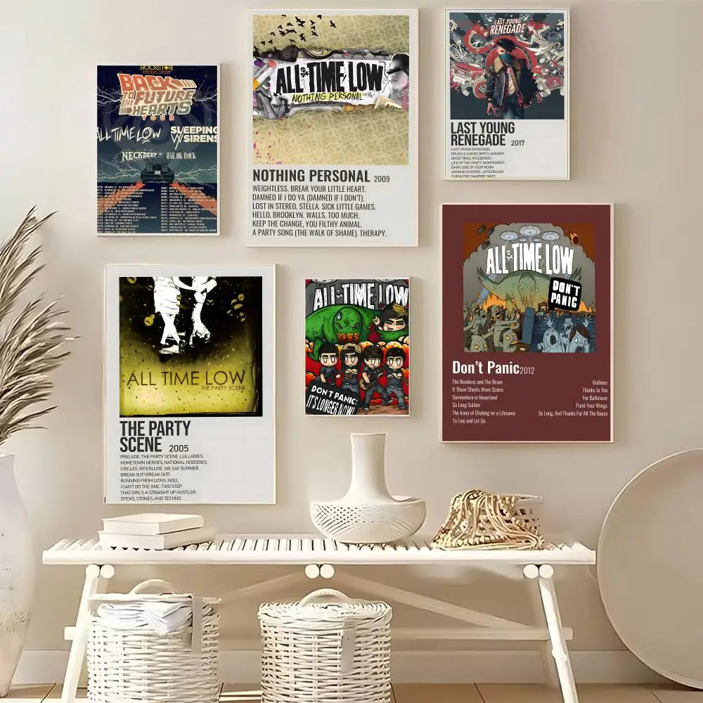 All Time Low Rock Band Poster – HD Self-Adhesive Waterproof