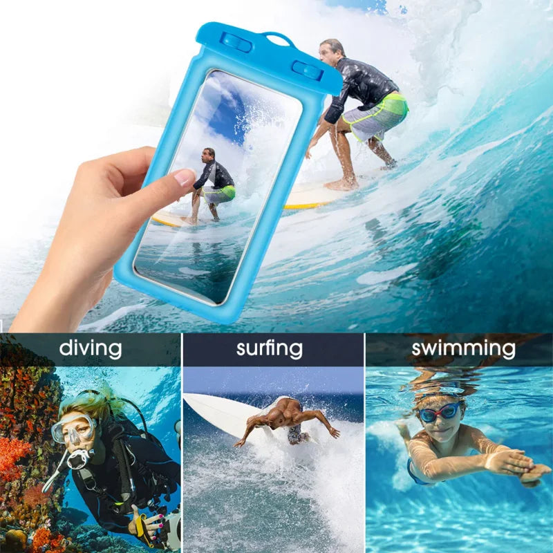 IP68 Waterproof Phone Pouch – Floating Airbag Swim Bag