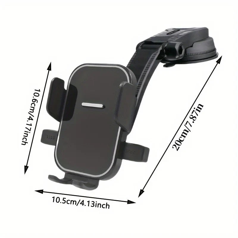 Universal Car Phone Holder – 360° Gravity & Suction Mount