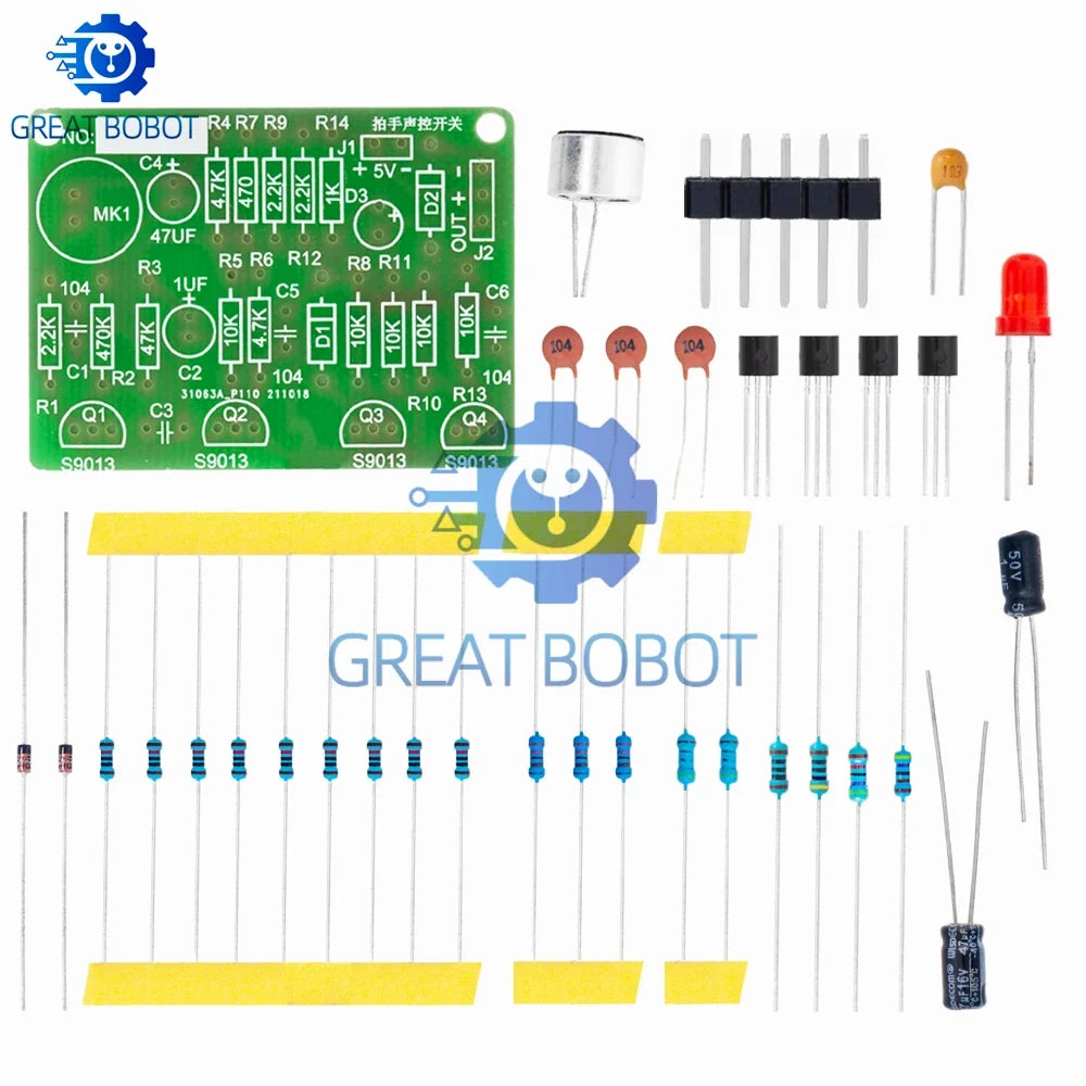 Clap Control Switch DIY Kit – PCB Sound Sensor Module 3–5V