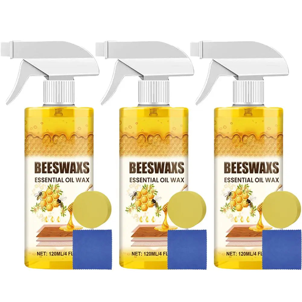 1 2 3 Furniture Solid Wood Care Beeswax Spray Multi-purpose