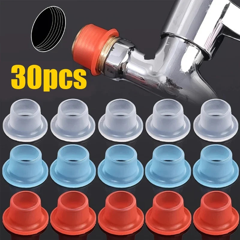 30-Piece Silicone Gasket Faucets Sanitary Fittings Leak-proof Rubber