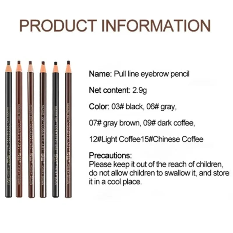 Waterproof Eyebrow Pencil Brown & Black | Long-Lasting Brow Pen