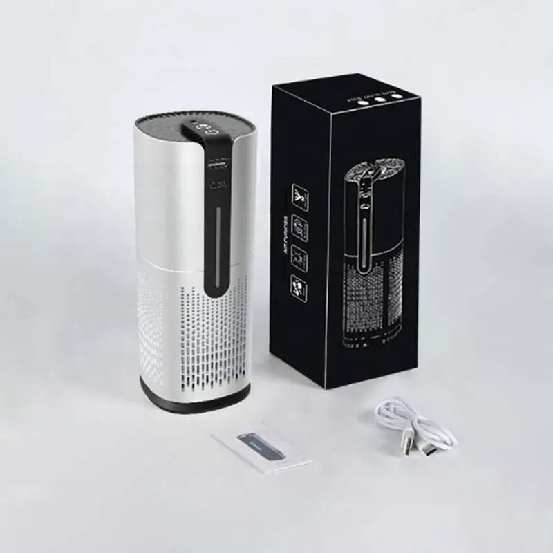 Portable Car Air Purifier – 30M Negative Ion USB Plug-In