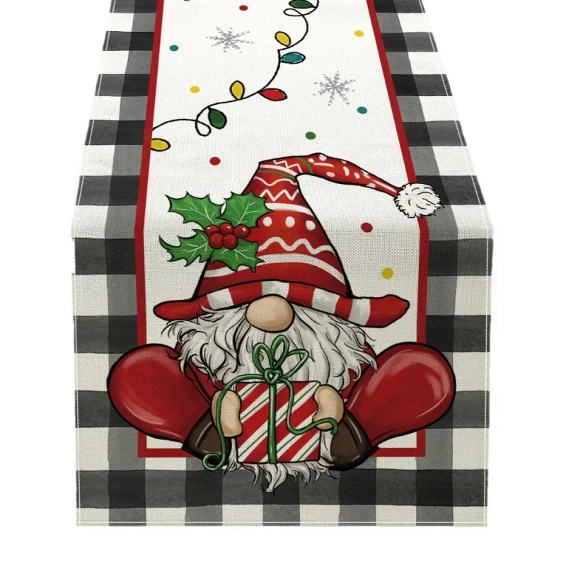 Christmas Table Runner Merry Decorations Home 2025 Cristmas Flag