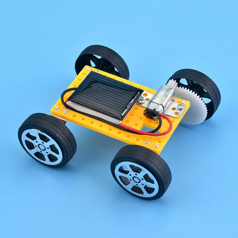 Solar Car Toy Kids Mini DIY Assembled Energy Powered STEM Educational