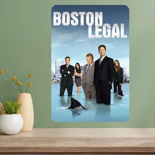 Boston Legal TV Show Metal Poster Sign – Retro Aluminum Wall Art