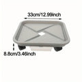 Plant Ball Cage Four Wheels Drainage Tray Square Flower Pot Mover