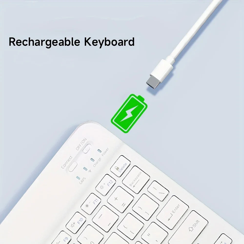 Wireless Keyboard Bluetooth-compatible Rechargeable Ipad Iphone