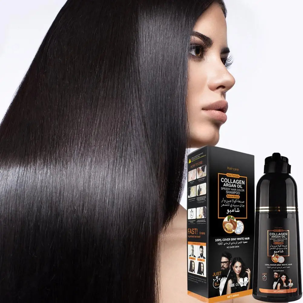 Eelhoe Grey Hair Coverage Dye Shampoo – Argan Oil 400ml