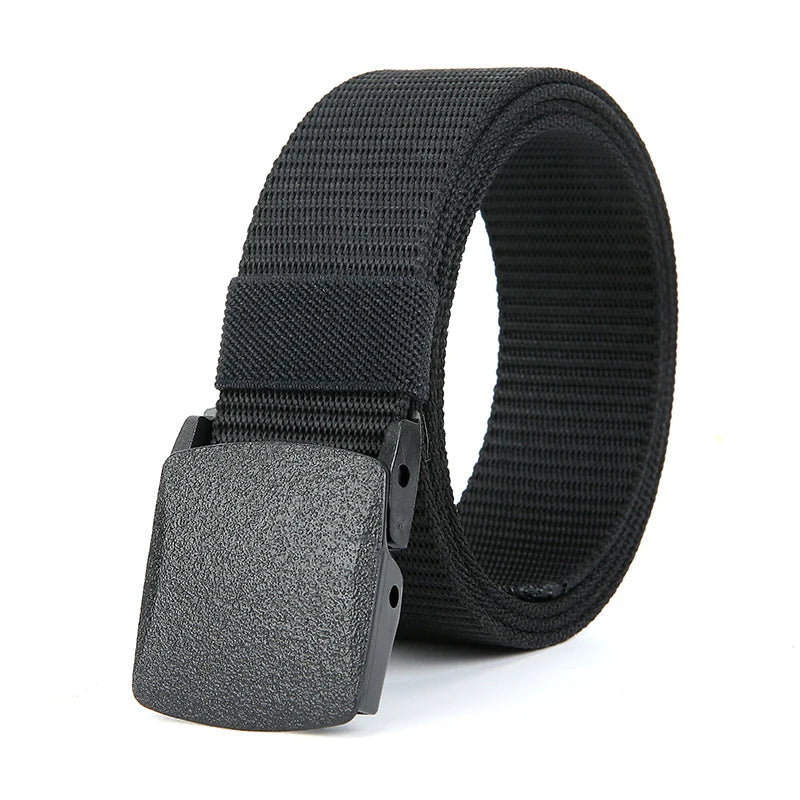 Men's Tactical Military Canvas Belt – Auto Buckle Nylon