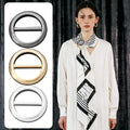 Metal Scarf Rings & Slides for Women – 3-Pack Zinc Alloy Clips