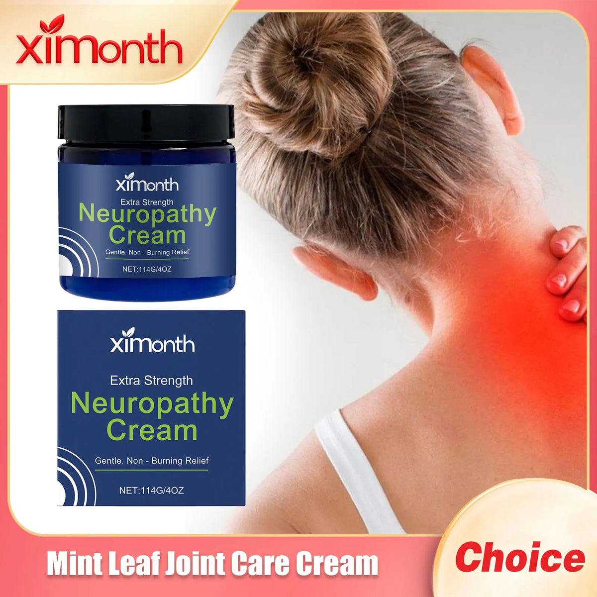 Ximonth Mint Leaf Body Care Cream – Joint & Muscle Therapy 114g
