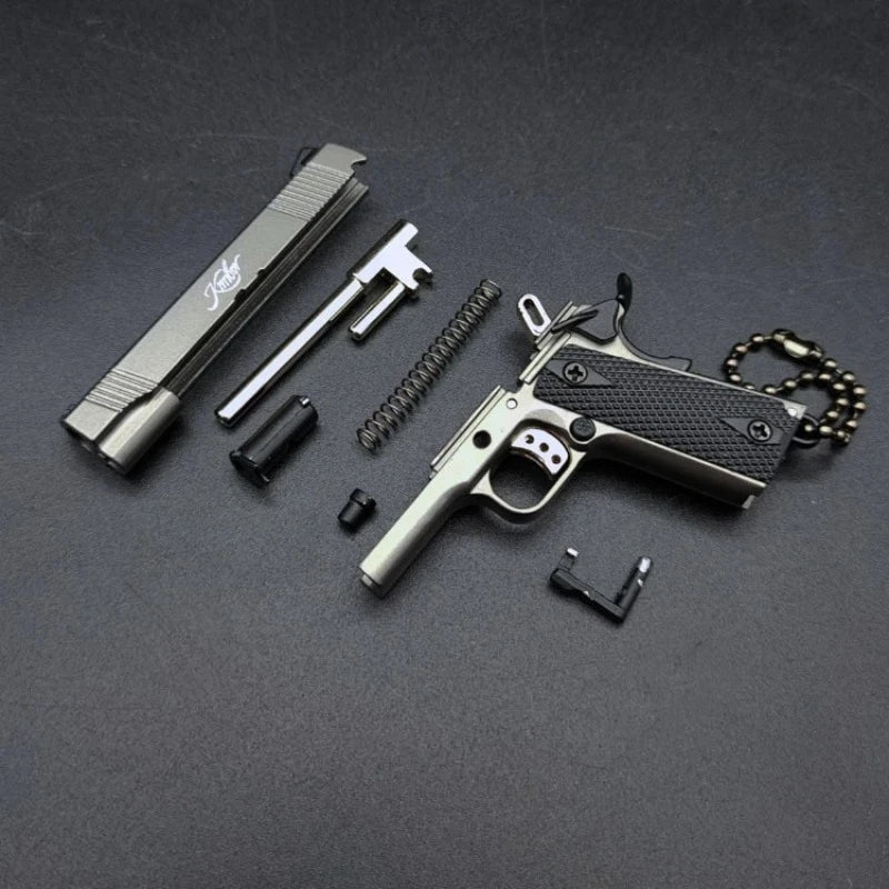 Mini Metal 1:3 Scale 1911 Model Keychain | Collectible Toy