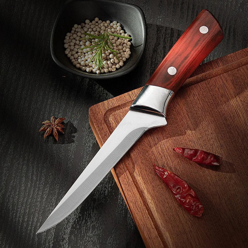 Professional Boning Knife with Cover – Stainless Steel Meat Knife