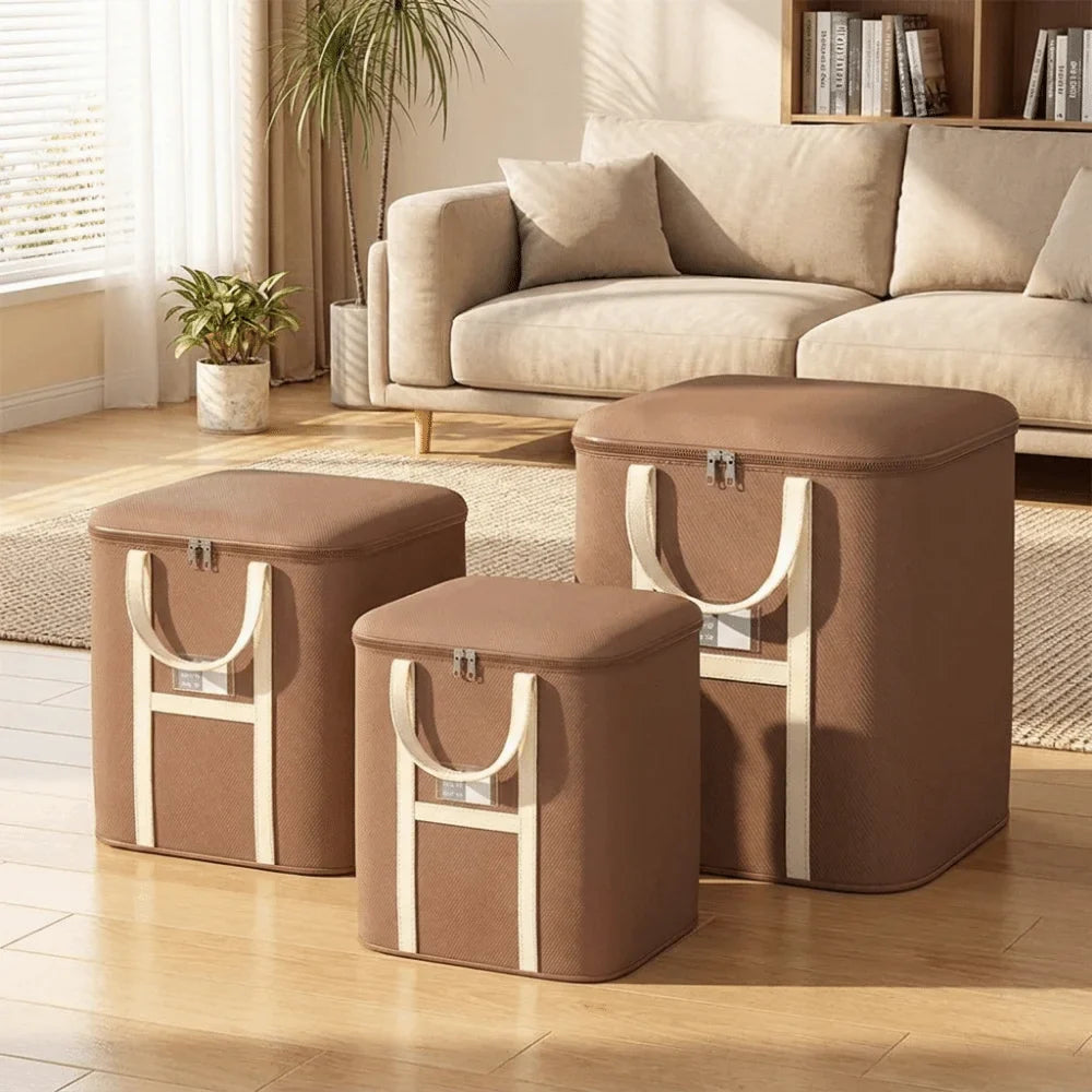 Waterproof Foldable Quilt & Clothes Storage Bag with Handle
