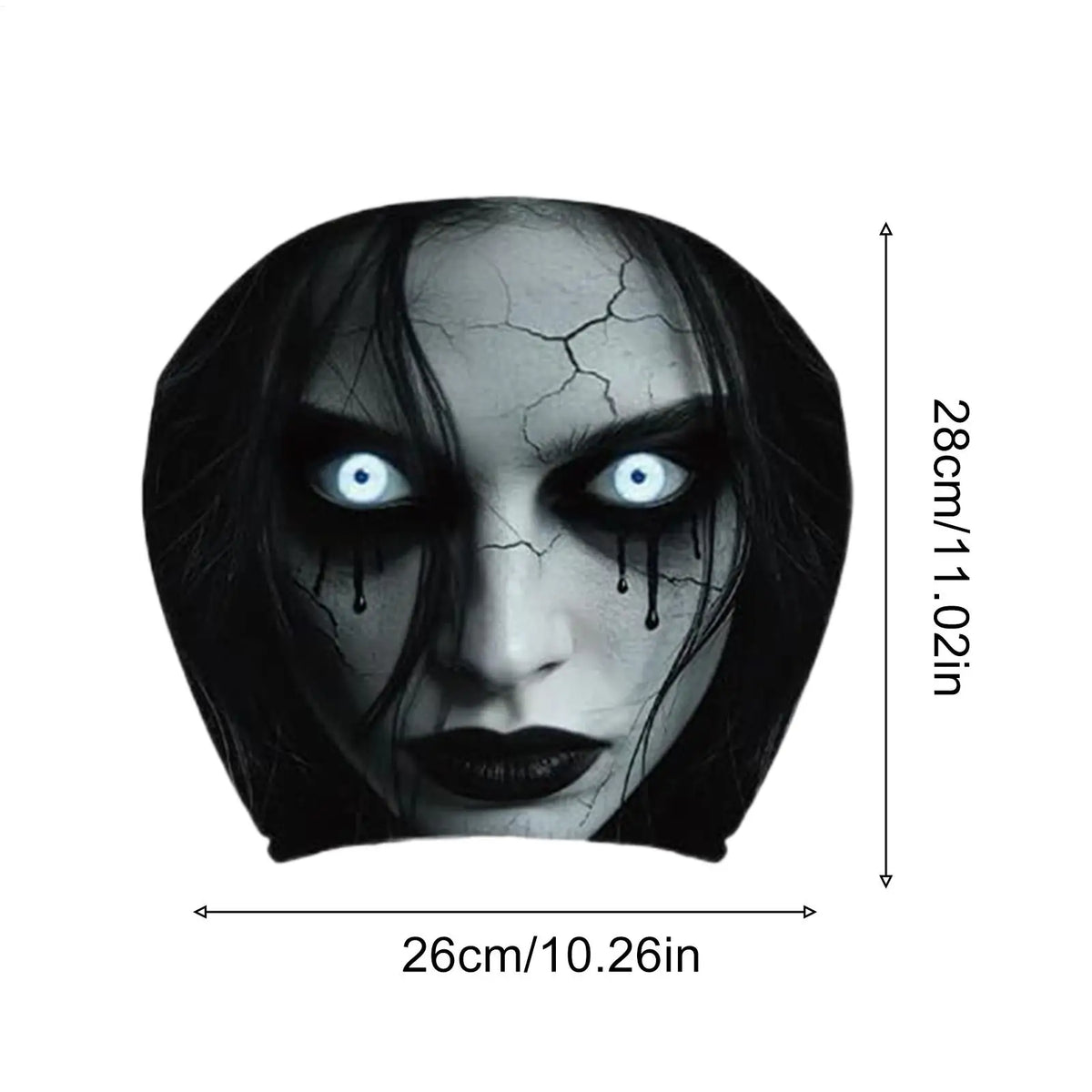 Halloween Ghost Car Headrest Covers – 2-Piece Spooky Set