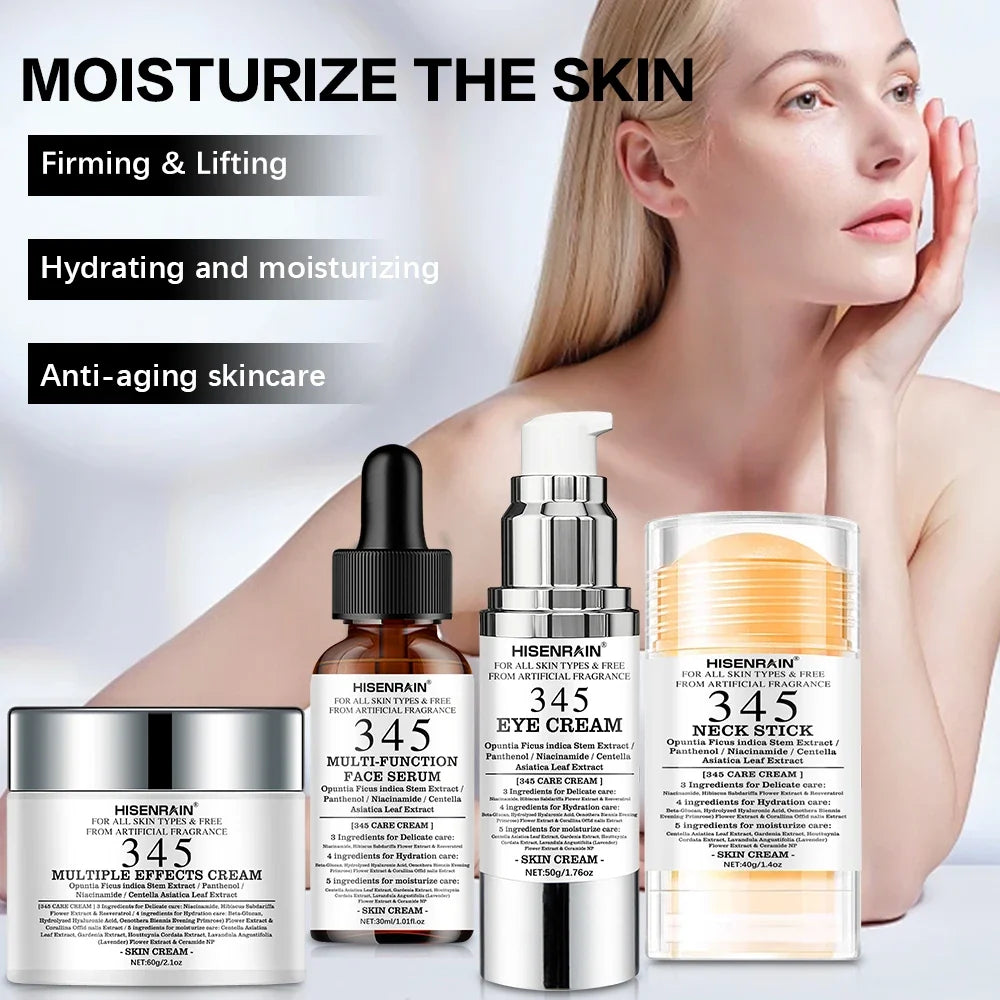 SUYARUN 4-in-1 Travel Skincare Kit – Face, Eye, Neck & Serum Set